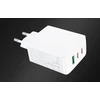 Acefast A41 sieninis įkroviklis, 2x USB-C + USB, GaN 65W (balta)