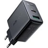 Sieninis įkroviklis Acefast A5 PD32W, USB + USB-C (balta)
