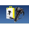 Automobilinis įkroviklis Baseus Enjoyment Pro su USB-C laidu, 60 W (juodas)