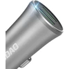 Įkroviklis automobilinis Dudao (2xUSB; 3.4A) sidabrinis