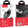 Telefono įkroviklis Hoco USB A 2A 10W + laidas USB A į USB C N2 juodas