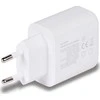 Įkroviklis - LINDY 30W USB Type A ir C Įkroviklis, Dvigubas Prievadas, PD Kompaktiškas Dizainas, Baltas