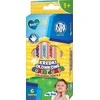 SUPER JUMBO ASTRA BABY apvalios pieštukų kreidelės - 6 spalvų