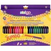 Strigo Jumbo dvipusės spalvotos kreidelės, 24 vnt. (48 spalvų)