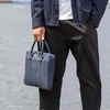 Dbramante1928 Krepšys dbramante Stelvio Slim Bag Pure - Krepšys na laptopa 14'' ze skóry licowej, tamsiai mėlyna