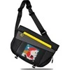 Divoom Pixoo Sling Bag V Premium Laikapstākļu izturīga soma ar Led Pixel Art Displeju &amp; App vadību Melna
