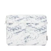 Krepšys iLike krepšys nešiojamam kompiuteriui 15-16 Inches Fabric Nešiojamas kompiuteris Bag With Strap Marble Baltas ILIUN15LBMW