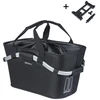 Basil BASIL CLASSIC CARRY ALL REAR BASKET MIK 22L MIK sistema (paruošta naudoti), vientisa juoda (NAUJA 2025)