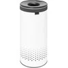 Brabantia Skalbinių dėžė 35l. balta su juodu dangčiu