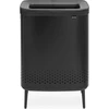 Brabantia Skalbinių dėžė BO, 2 x 45 l, matinės juodos spalvos