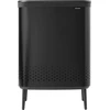 Brabantia Skalbinių dėžė BO, 2 x 45 l, matinės juodos spalvos
