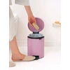 Krepšys skalbiniams Brabantia Šiukšliadėžė Newicon 5 L Lilac Rožinė