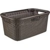 Curver Skalbinių krepšys Style, tamsiai rudos spalvos, 45l