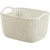 Daiktadėžė CURVER KNIT, 8 l, balta, 30×22×17 cm