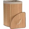 Krepšys skalbiniams Storage Solutions Krepšys skalbiniams narożny bambusowy ruda