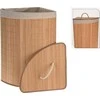 Krepšys skalbiniams Storage Solutions Krepšys skalbiniams narożny bambusowy ruda