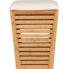 Vonios kambario suolas su sėdyne, 55 L, bambukas, WENKO