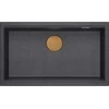 Graniteq Virtuvės plautuvė Quadron Logan 110, HQD7644U8_PVDC1_I, juodas deimantas