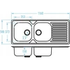 Plieninė virtuvinė plautuvė Kuchinox 60, SK6_021T, Inox