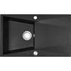 Granitinė virtuvinė plautuvė Laveo Grenada SBG_711T, Juodas