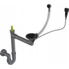Set - PYRAMIS CAMEA (79X50) 1B 1D L sink + IDEA Juodas EDITION mixer tap - 070168402BE - Volcano