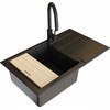 Set - PYRAMIS SPARTA PLUS LUX (78X48) 1B 1D sink + IDEA Juodas EDITION BATTERY - 070175802BE - Volcano