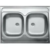 Plieninė virtuvinė plautuvė Kuchinox 60, SK6_320T, Inox Linen