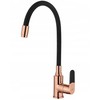 Plautuvės maišytuvas INVENA MAGIC ROSE GOLD, juodos sp.