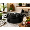 KRISBERG Emaliuota ketaus kepimo forma 33 cm 6,4 l juoda (7760)