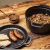 Krisberg Ketaus puodas su dangteliu 26 cm keptuvė Puodas keptuvė 4,5 L DUJŲ INDUKCIJA