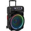 Kruger & Matz Aktyvus garsiakalbis (su 2 belaidžiais mikrofonais UHF, SD, Bluetooth, FM, USB, LED) 60 vatų