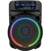 Kruger & Matz Aktyvus garsiakalbis (su 2 belaidžiais mikrofonais UHF, SD, Bluetooth, FM, USB, LED) 60 vatų