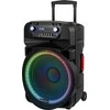 Kruger & Matz Aktyvus garsiakalbis (su 2 belaidžiais mikrofonais UHF, SD, Bluetooth, FM, USB, LED) 60 vatų