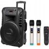 Kruger & Matz Aktyvus garsiakalbis (su 2 belaidžiais mikrofonais UHF, SD, Bluetooth, FM, USB) 40 W