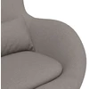 Fotelis Kiaušinio formos krėslas Taupe 63 x 73 x 90 cm audinys