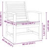 Kėdė 2 Vienetas Ruda 65 x 60 x 76,5 cm Kieto teka medžio