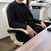 Biuro kėdė su atrama kojoms - balta Malatec 23287