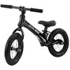 Lean Trike Balansinis dviratukas su magnio rėmu, 31 cm ratai, 3–6 metų vaikams, juodas