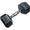 Kubisport Vienarankė šešiakampė guminė hantelė tvirtas svarelis 5kg (Kub_05-CB5HEX)