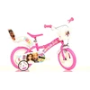 Kubisport Vaikiškas dviratukas 12 cali Barbie dla dziewczynki koszyk Dino Bikes (Kub_05-CSK5124K/BA)