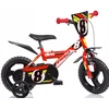 Kubisport Vaikiškas dviratukas 12 Cali raudona kółka boczne wolnobieg Dino Bikes (Kub_05-CSK5123K-CRV)