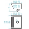 Plieninė ūkinė plautuvė Kuchinox EKO, SKE_090A, Inox