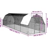 vištienos bėgimas su stogu 2,5x10x2,25 m cinkuoto plieno