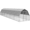 vištienos bėgimas su stogu 2,5x12x2,25 m cinkuoto plieno