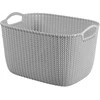 Curver Basket Knit L rectangle 19L 40x30x23cm light pilkas