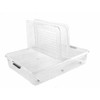 Keeeper Kaste ar vaku uz ritenisiem underbed box Leo 77x58x16 cm 53L caurspidiga