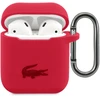 Lacoste Dėklas na ausinės Apple Airpods 1/2 Liquid silikoninis Glossy Printing Logo dėklas Raudona [kod produktu: ]