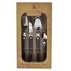 Laguiole Laguiole 16-tlg. Besteck-Set aus Carbon