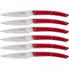 Laguiole Tradition Jean Dubost Laguiole 6 pcs. Peilis Set, Acrylic Raudona
