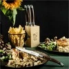 Laguiole Tradition kepsnių peiliai Laguiole tamsios medienos rinkinys 6 SdV